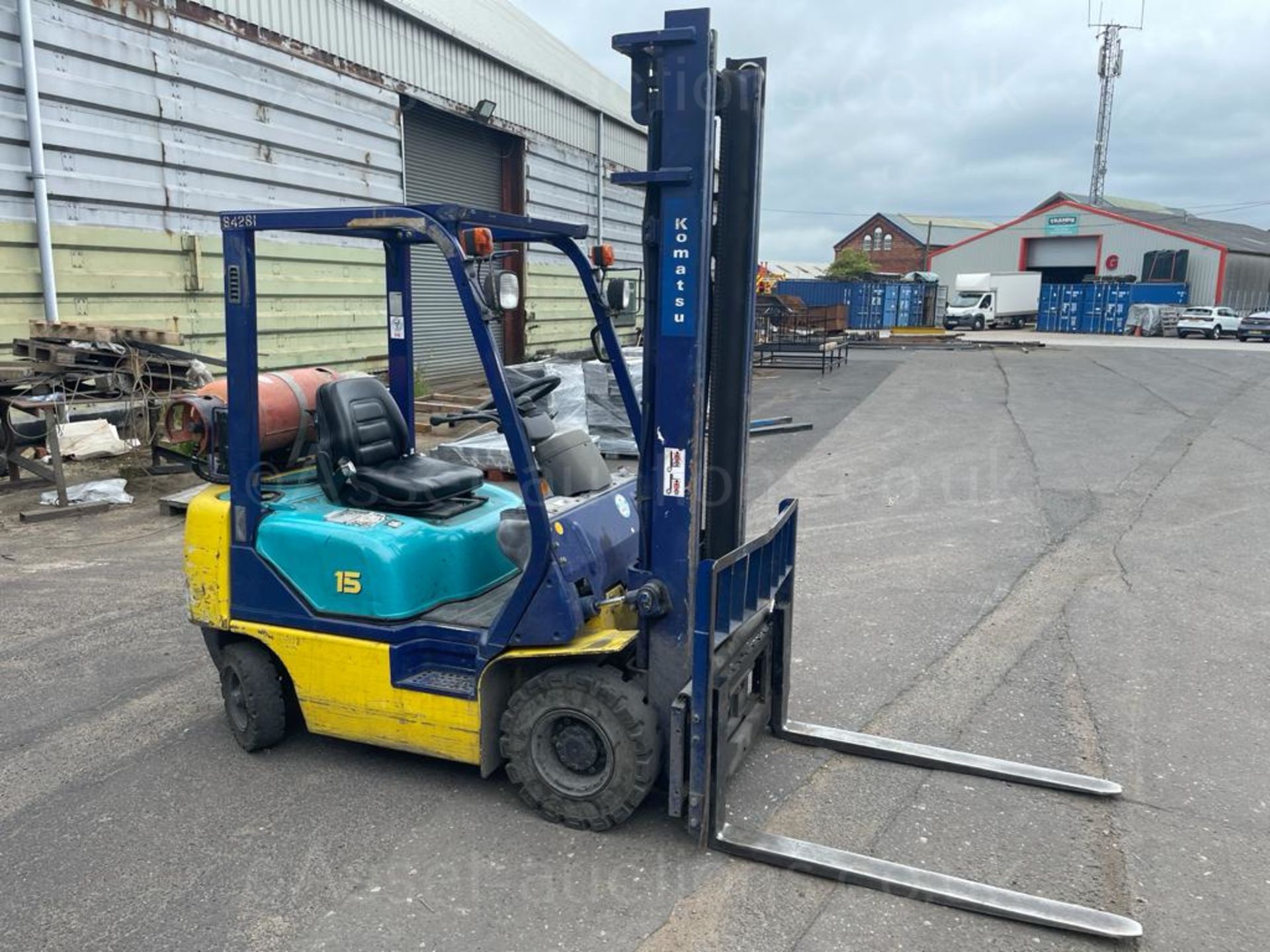 1998 KOMATSU FG15HT-16 1.5TON LPG FORKLIFT, 8167 HOURS, GAS BOTTLE NOT INCLUDED *PLUS VAT* - Image 2 of 12