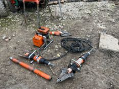 HOLMATRO 2035 PU RESCUE EQUIPMENT BUNDLE, IN WORKING ORDER, ROBIN EY08 PETROL ENGINE *PLUS VAT*