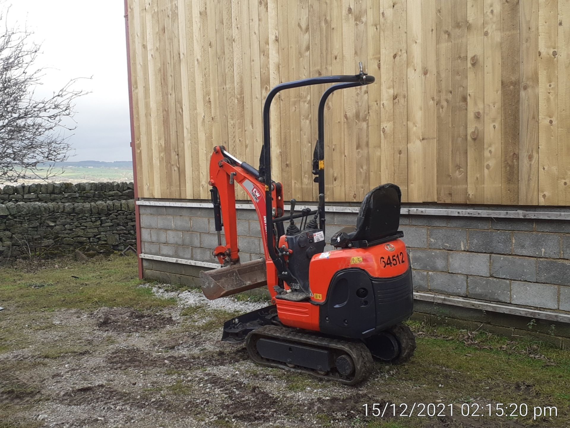 2017 KUBOTA K008-3 MINI DIGGER, LOW HOURS, EXPANDING TRACKS, 3 CYLINDER DIESEL ENGINE *PLUS VAT* - Image 2 of 6