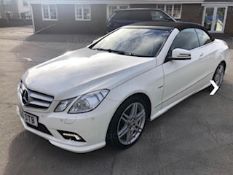 2010 MERCEDES-BENZ E350 SPT CDI BLUEEFI-CY A WHITE CONVERTIBLE, AUTO, 98K MILES WITH FSH *PLUS VAT*