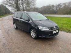 2019 VOLKSWAGEN SHARAN SE TDI S-A BLACK MPV, 65,632 MILES, AS BLUE, LANE ASSIST *NO VAT*