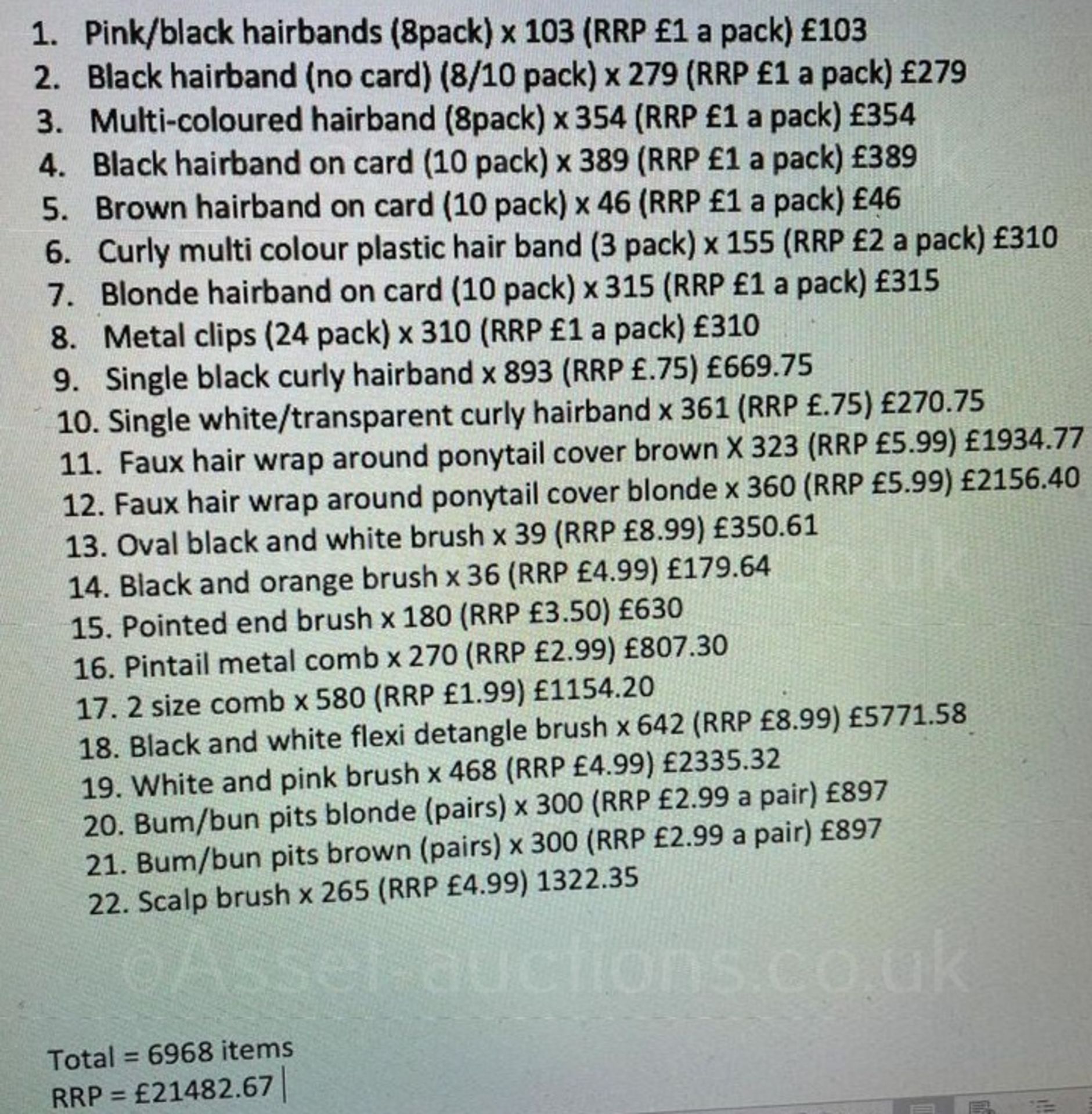 OVER 7000 ASSORTED HAIR ITEMS, RRP OVER £21K *NO VAT* - Image 13 of 13