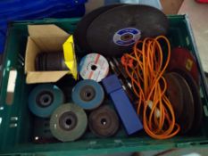 BOX OF CUTTING WHEELS, GRINDING WHEELS, FLAP WHEELS AND MORE *NO VAT*
