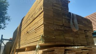 50 TREATED TIMBER BOARDS, 1800 x 100 x 22 mm, ALL NEW AND TREATED *NO VAT*