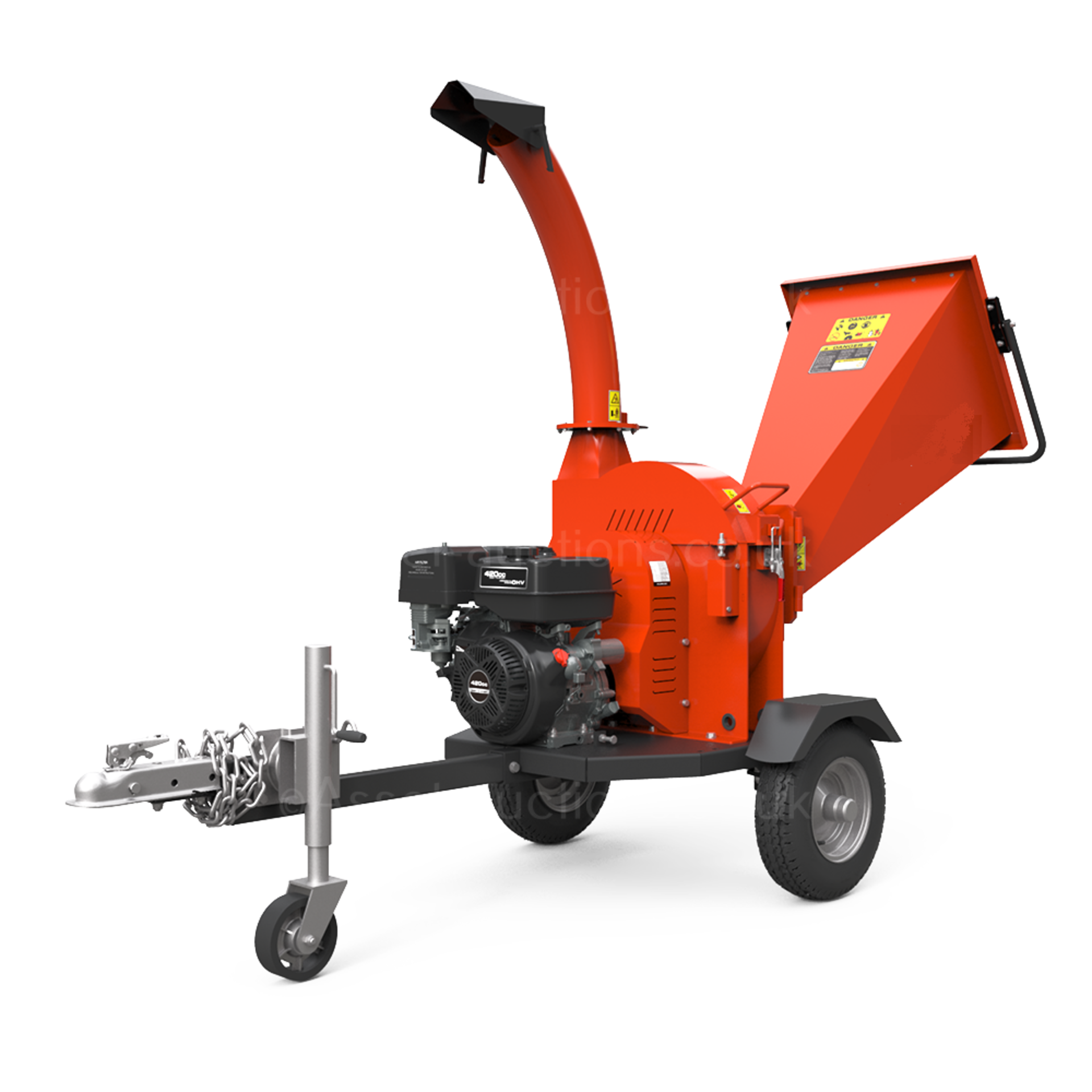 BRAND NEW AND UNUSED DGS1500 420CC 4.5Ó TOWABLE PETROL WOOD CHIPPER *NO VAT* - Image 9 of 11