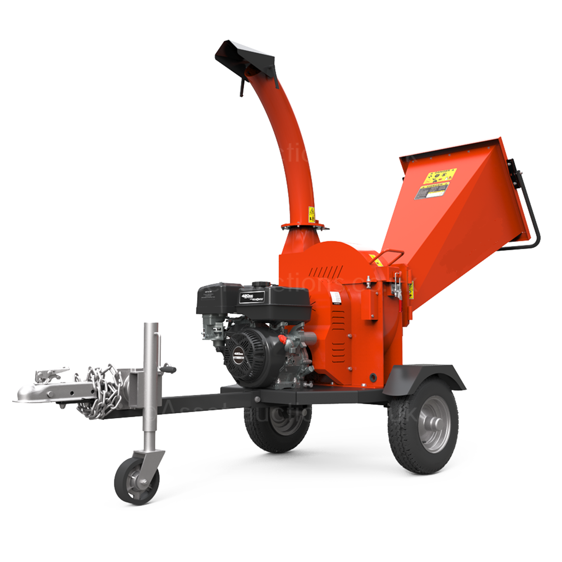 BRAND NEW AND UNUSED DGS1500 420CC 4.5Ó TOWABLE PETROL WOOD CHIPPER *NO VAT* - Image 7 of 11