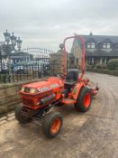 KUBOTA B1550 COMPACT TRACTOR WITH FINISHING TOPPER, RUNS WORKS AND CUTS *PLUS VAT*