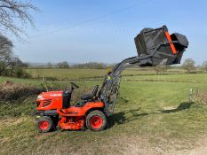 2013 (62) KUBOTA G23-II RIDE ON MOWER, RUNS DRIVES AND CUTS, HIGH TIP COLLECTOR *PLUS VAT*