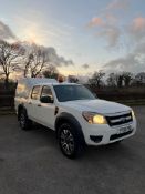 2010 FORD RANGER XL 4X4 D/C TDCI WHITE PICK UP, 135,734 MILES, 205 DIESEL *PLUS VAT*