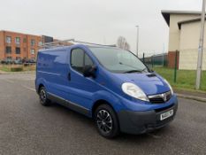 2010/60 REG VAUXHALL VIVARO 2700 CDTI SWB BLUE PANEL VAN, SHOWING 1 FORMER KEEPER *NO VAT*