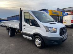 2018/18 FORD TRANSIT 350 RARE 3 WAY TIPPER, 48K MILES WITH PART SERVICE HISTORY, EURO 6 *PLUS VAT*