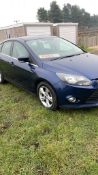 2012/62 FORD FOCUS ZETEC TDCI BLUE HATCHBACK, 103,779 MILES, 1560cc DIESEL ENGINE *NO VAT*