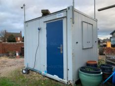 CABIN 2.4m x 3m PORTABLE INSULATED OFFICE CONTAINER / CABIN * PLUS VAT*