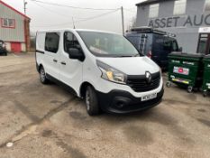 2017/66 RENAULT TRAFIC SL27 BUSINESS DCI WHITE 6 SEATER CREW VAN, *NO VAT*