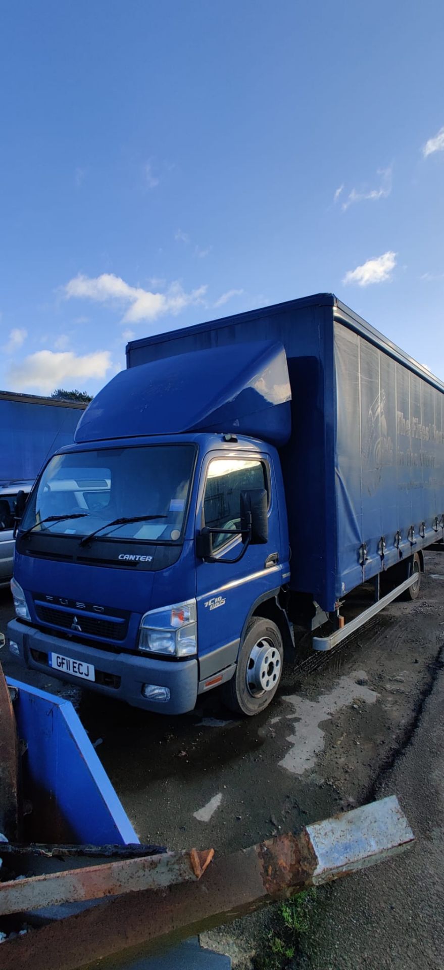 2011 MITSUBISHI FUSO CANTER 7.5 TONNE CURTAIN SIDE LORRY, DAY CAB, 186,920 *PLUS VAT* - Image 2 of 12