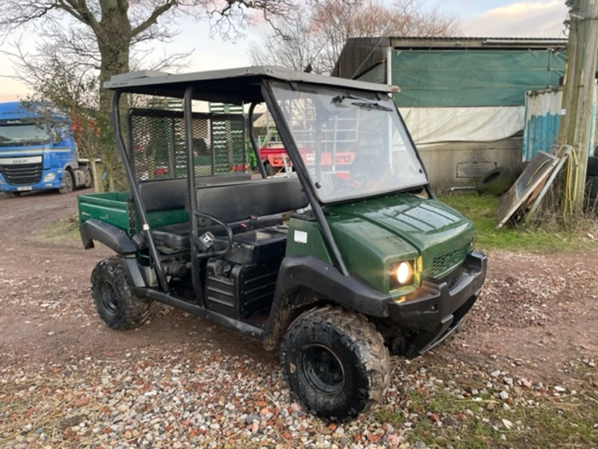 KAWASAKI MULE 4010, REAR SEATS FOLD AND TURSN INTO 2 SEATER WITH EXTENDED BED, 1983 HOURS *PLUS VAT*