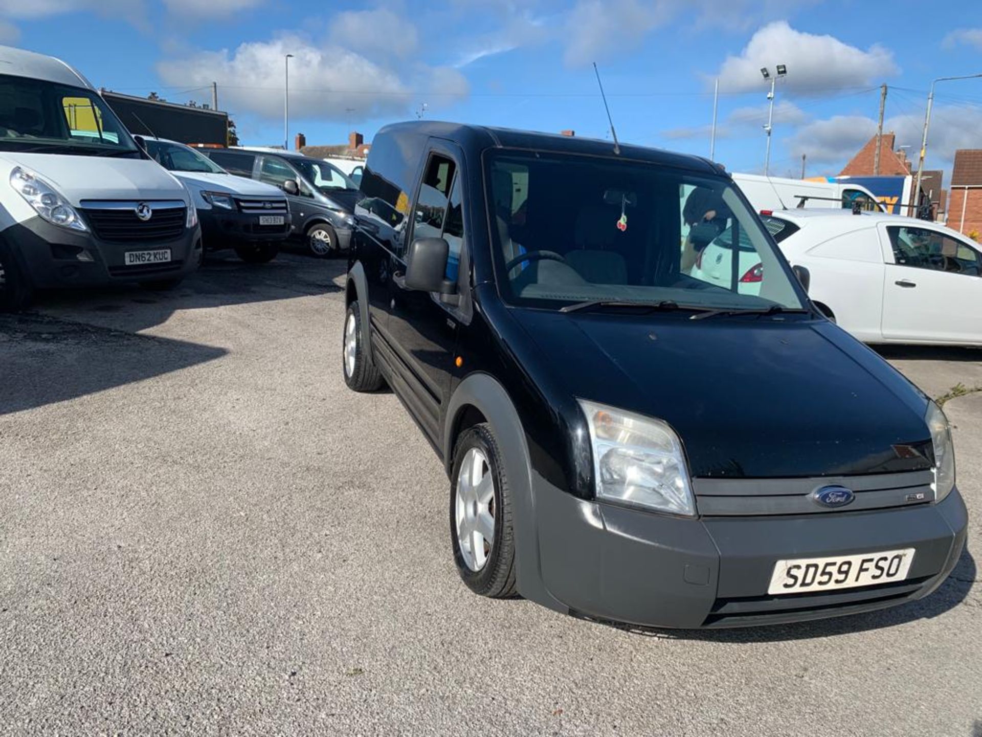 2009 FORD TRANSIT CONN T200 75 BLACK PANEL VAN, 1753cc DIESEL ENGINE, 164,395 MILES *NO VAT* - Image 2 of 11