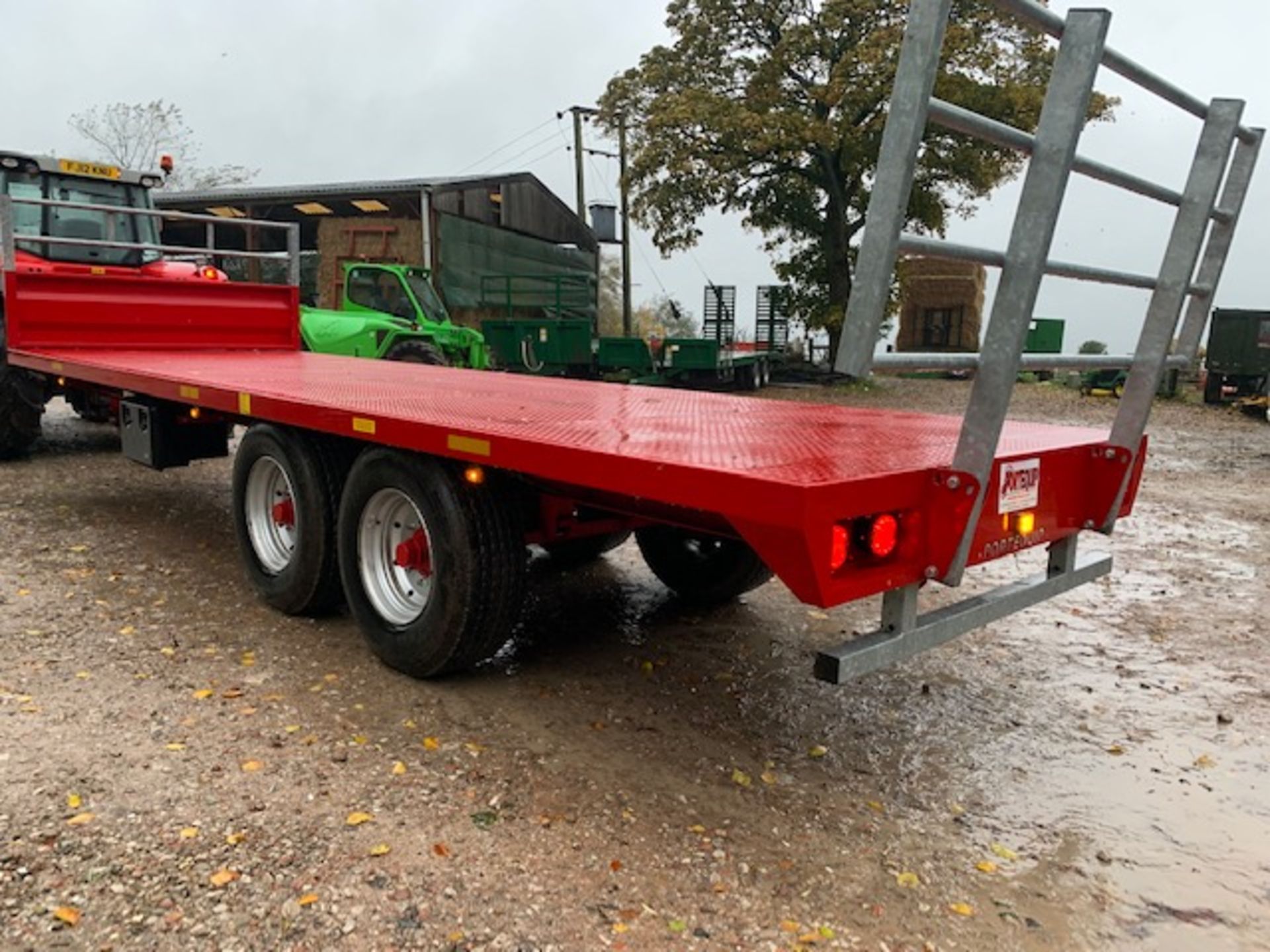 2018 12 TON 26ft PORTEQUIP BALE TRAILER SUPER SINGLES, AS NEW, EXCELLENT ORDER *PLUS VAT* - Image 4 of 6