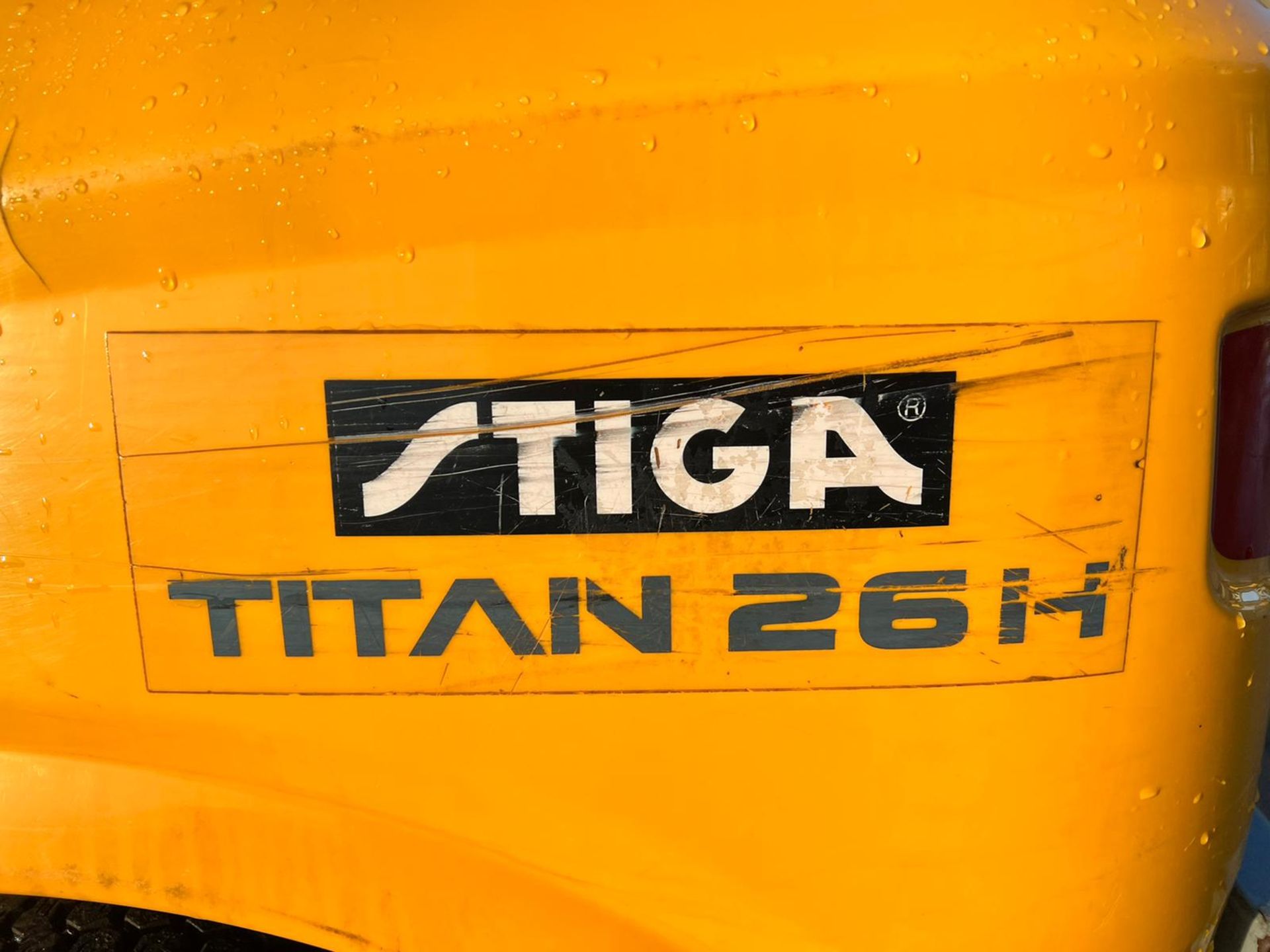 2008 STIGA TITAN 26H DIESEL COMMERCIAL RIDE ON MOWER WITH STIGA SB140 SNOW PLOUGH *PLUS VAT* - Image 14 of 14