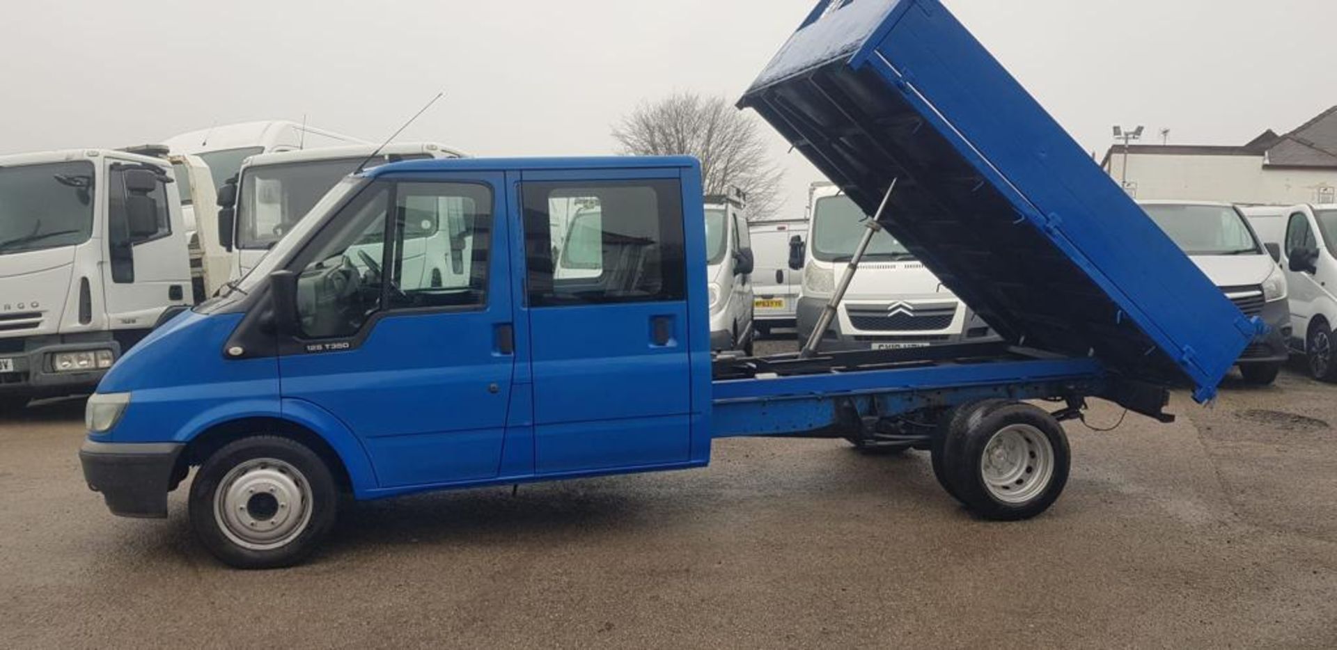 2002 FORD TRANSIT 350 LWB TD BLUE TIPPER VAN, 2.4 DIESEL *NO VAT* - Image 4 of 16