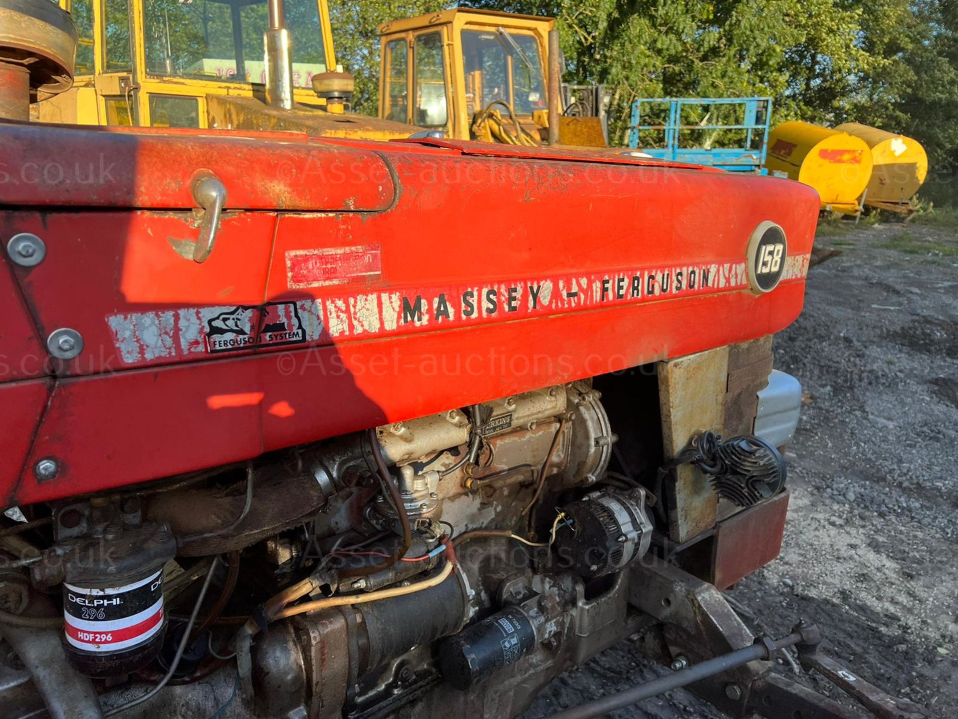 MASSEY FERGUSON 158 62hp TRACTOR, RUNS AND DRIVES, PICKUP HITCH, SHOWING 649 HOURS *PLUS VAT* - Image 7 of 9