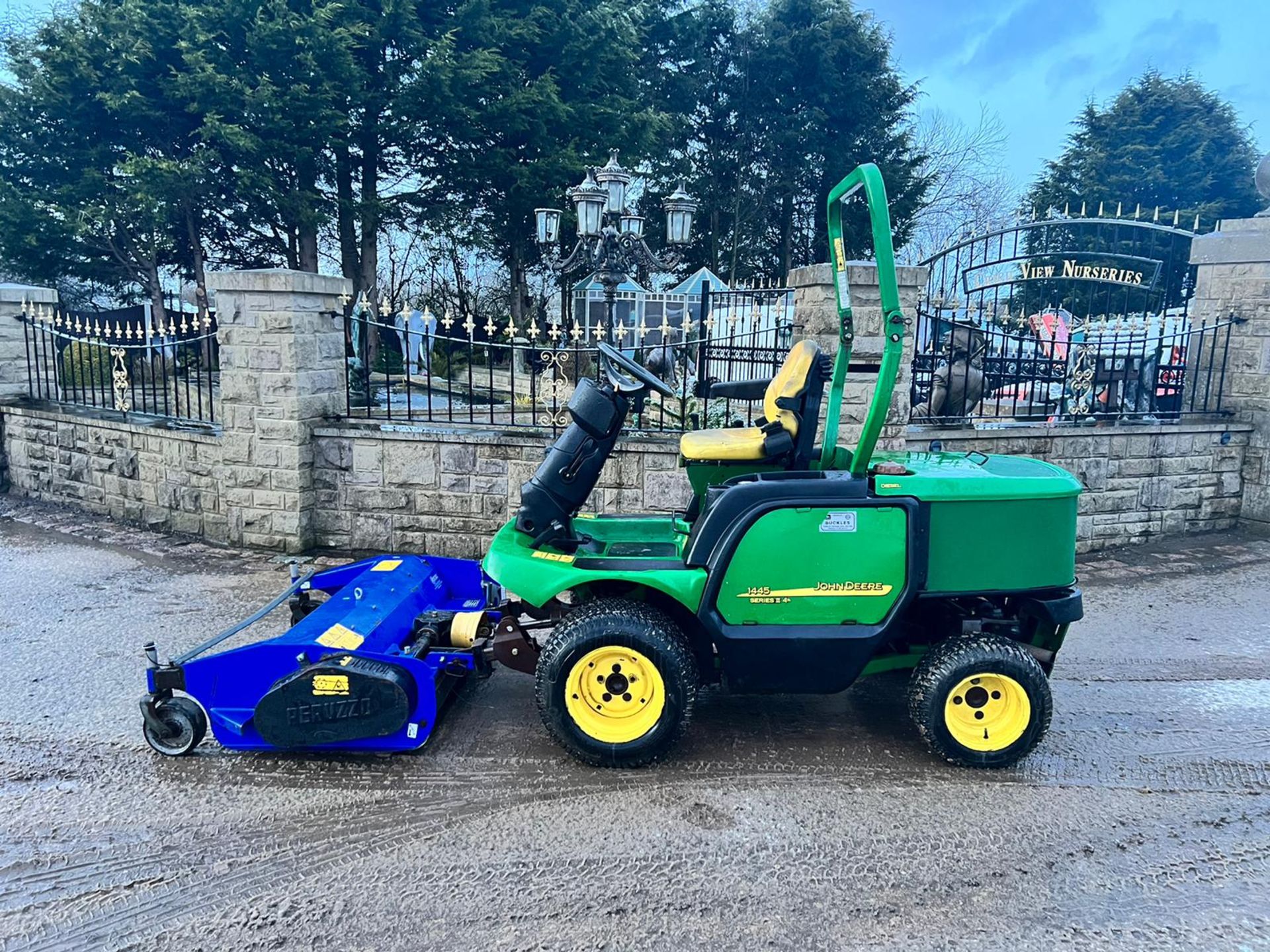 JOHN DEERE 1445 4WD RIDE ON MOWER WITH RYETEC 1200 FLAIL DECK, SHOWING A LOW 3892 HOURS *PLUS VAT* - Image 3 of 11