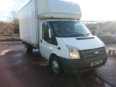 2012 FORD TRANSIT LUTON BOX 2.2 DIESEL EURO 5, 194,423 WARRANTED MILES *PLUS VAT*