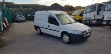 2009 VAUXHALL COMBO 2000 CDTI WHITE VAN, 147,598 MILES, 1248cc DIESEL ENGINE *NO VAT*