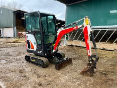 2018 BOBCAT E17 1.7 TON MINI DIGGER, RUNS DRVIES AND DIGS, SHOWING A LOW 1753 HOURS