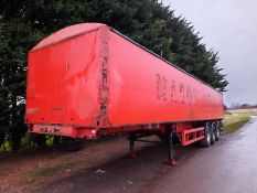 POTATO BULKER, FIBRETEK BODY, 1999 M&G 4 PIN SKELETON CHASSIS, BPW DISC BRAKES, MOT EXPIRED *NO VAT*