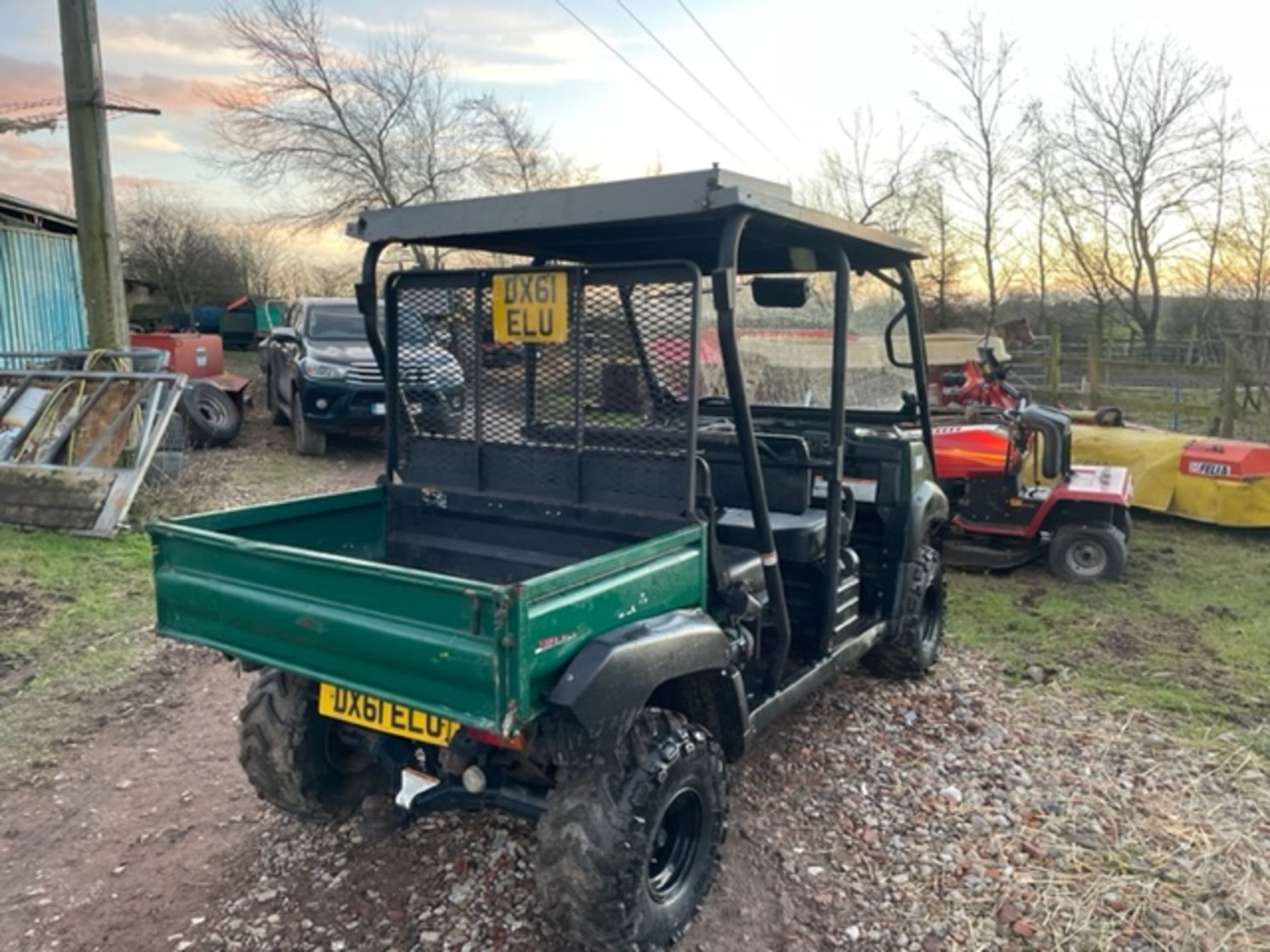 KAWASAKI MULE 4010, REAR SEATS FOLD AND TURSN INTO 2 SEATER WITH EXTENDED BED, 1983 HOURS *PLUS VAT* - Image 5 of 8