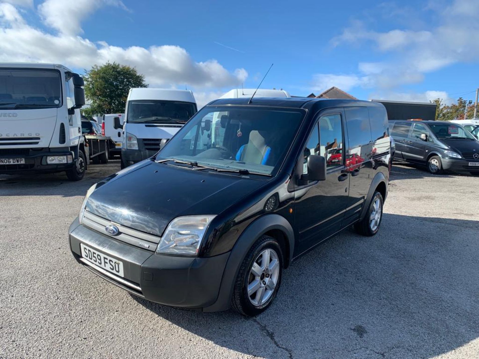 2009 FORD TRANSIT CONN T200 75 BLACK PANEL VAN, 1753cc DIESEL ENGINE, 164,395 MILES *NO VAT* - Image 3 of 11