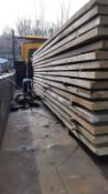 50 x OAK BOARDS B GRADE SAWN, 2.4m x 200 x 30mm, WILL HAVE MARKS ADN SOME SMALL SPLITS *NO VAT*