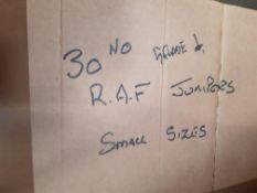 30 x GRADE 1 RAF JUMPERS, SMALL SIZES *NO VAT*