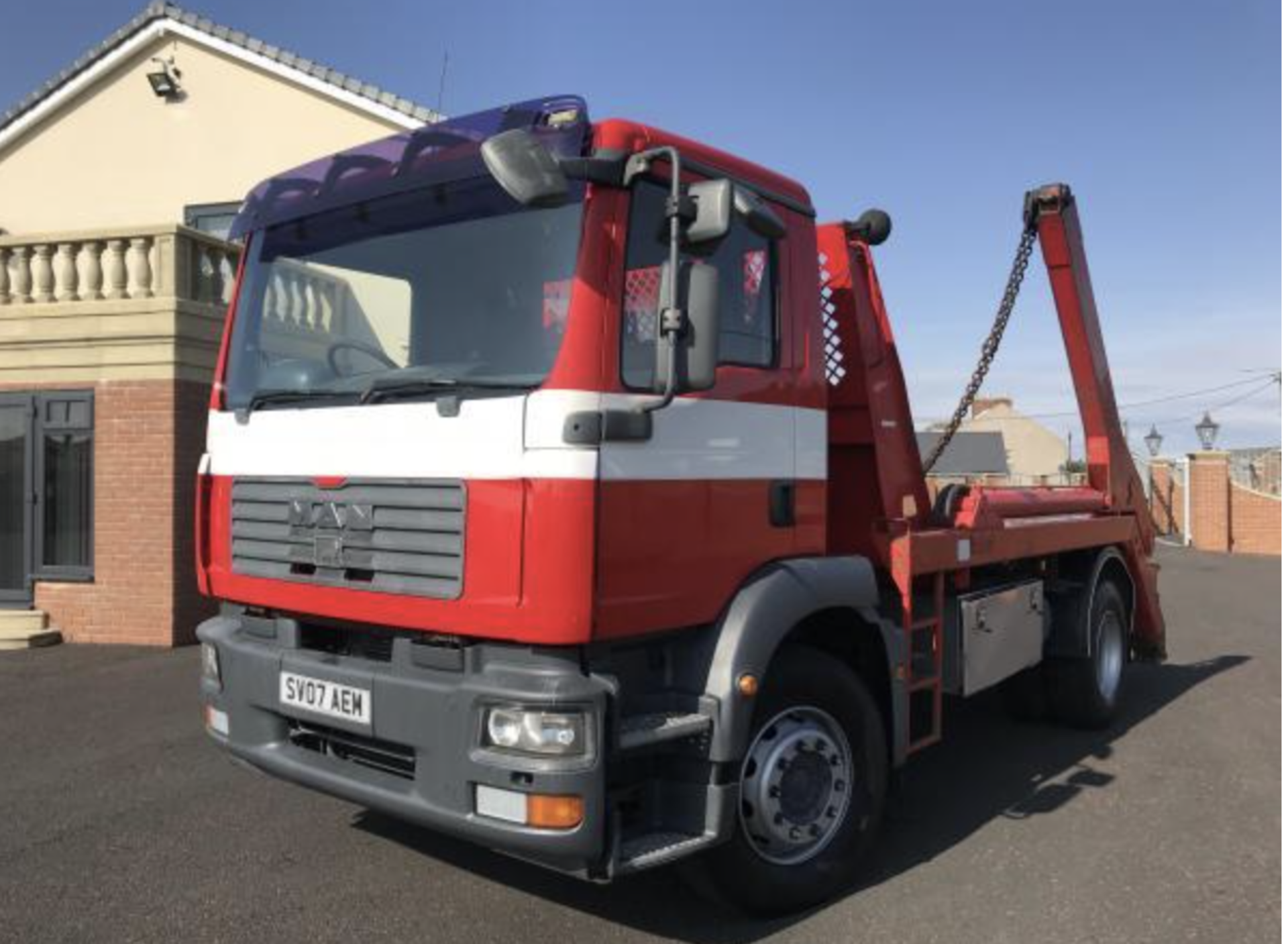 2007 MAN 18 TON SKIP LOADER HYVA EXTENDING ARMS, GOOD CONDITION, 18633.0km, 8 SPEED MANUAL *PLUS VAT - Image 2 of 12