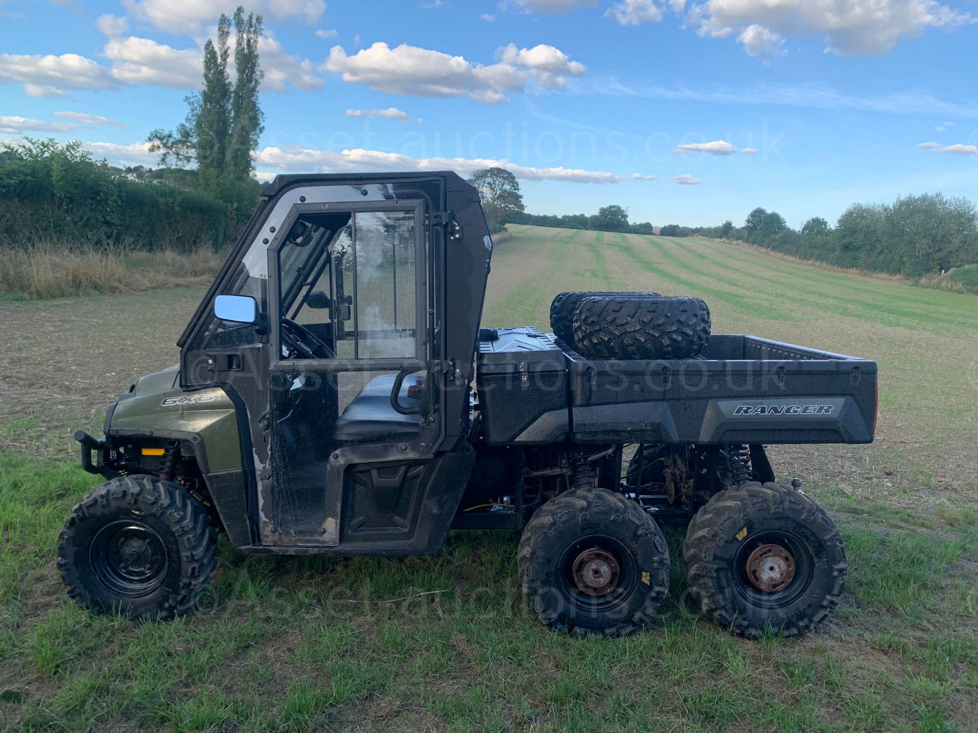 2015 POLARIS RANGER 800 EFI 6x6 BUGGI WITH 4 DUO REAR WHEELS, RUNS AND DRIVES *PLUS VAT* - Image 4 of 15