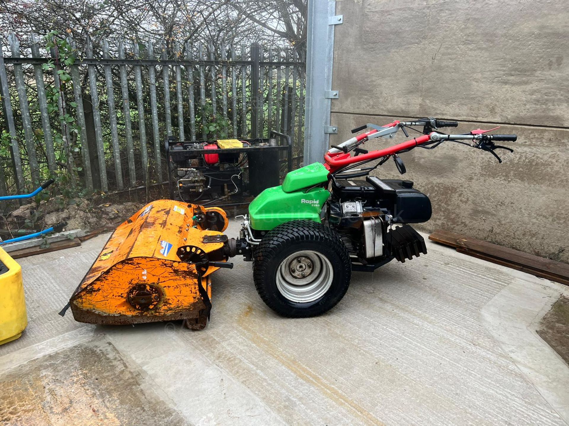2014 RAPID EURO WALK BEHIND MOWER WITH PROCOMAS RTK100 FLAIL MOWER, RUNS DRIVES AND CUTS *PLUS VAT* - Image 3 of 14