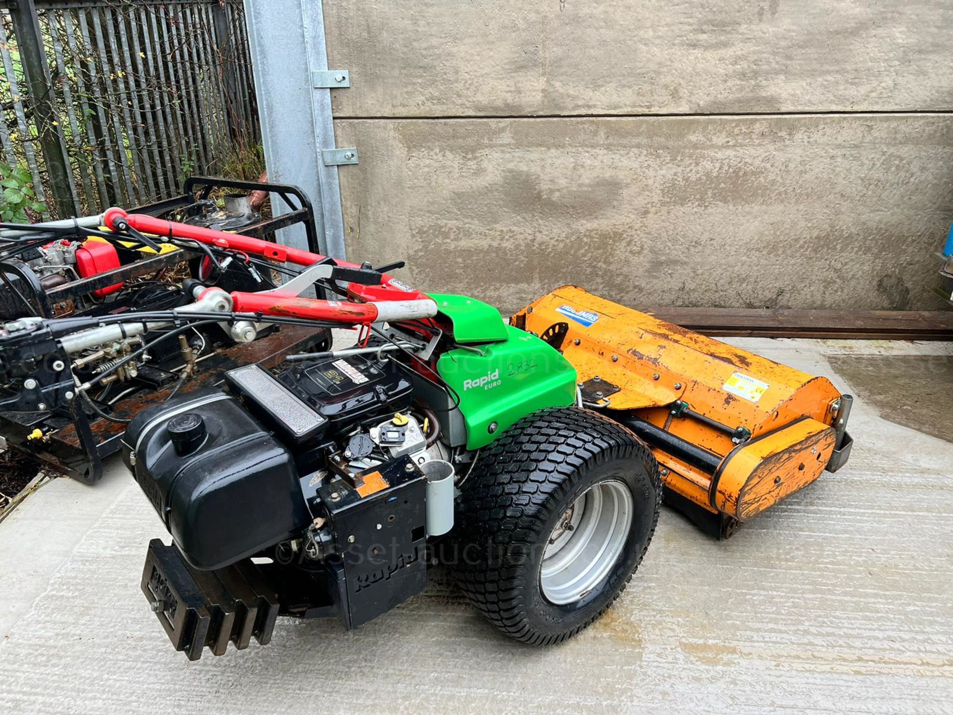 2014 RAPID EURO WALK BEHIND MOWER WITH PROCOMAS RTK100 FLAIL MOWER, RUNS DRIVES AND CUTS *PLUS VAT* - Image 7 of 14