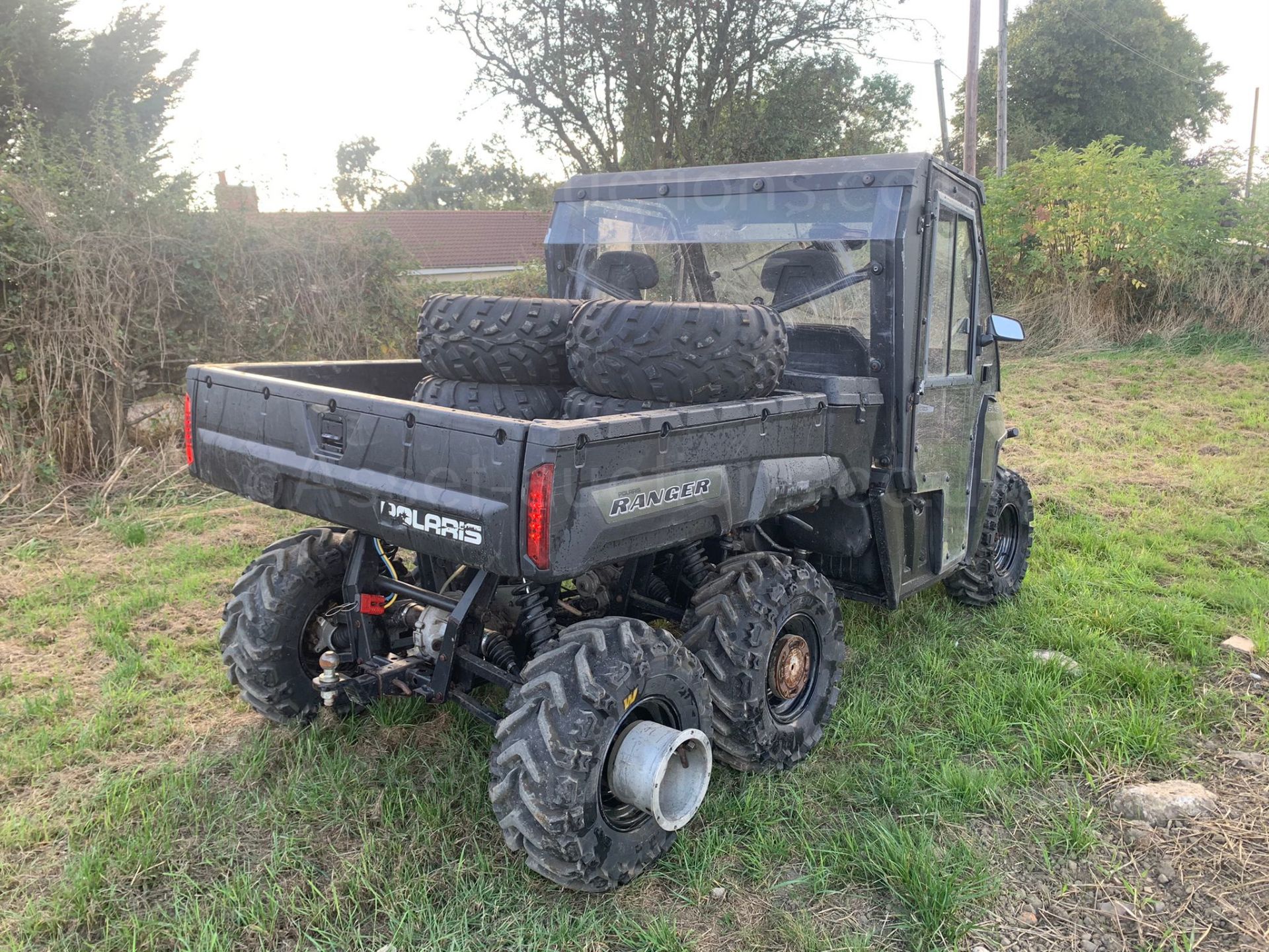 2015 POLARIS RANGER 800 EFI 6x6 BUGGI WITH 4 DUO REAR WHEELS, RUNS AND DRIVES *PLUS VAT* - Image 6 of 15