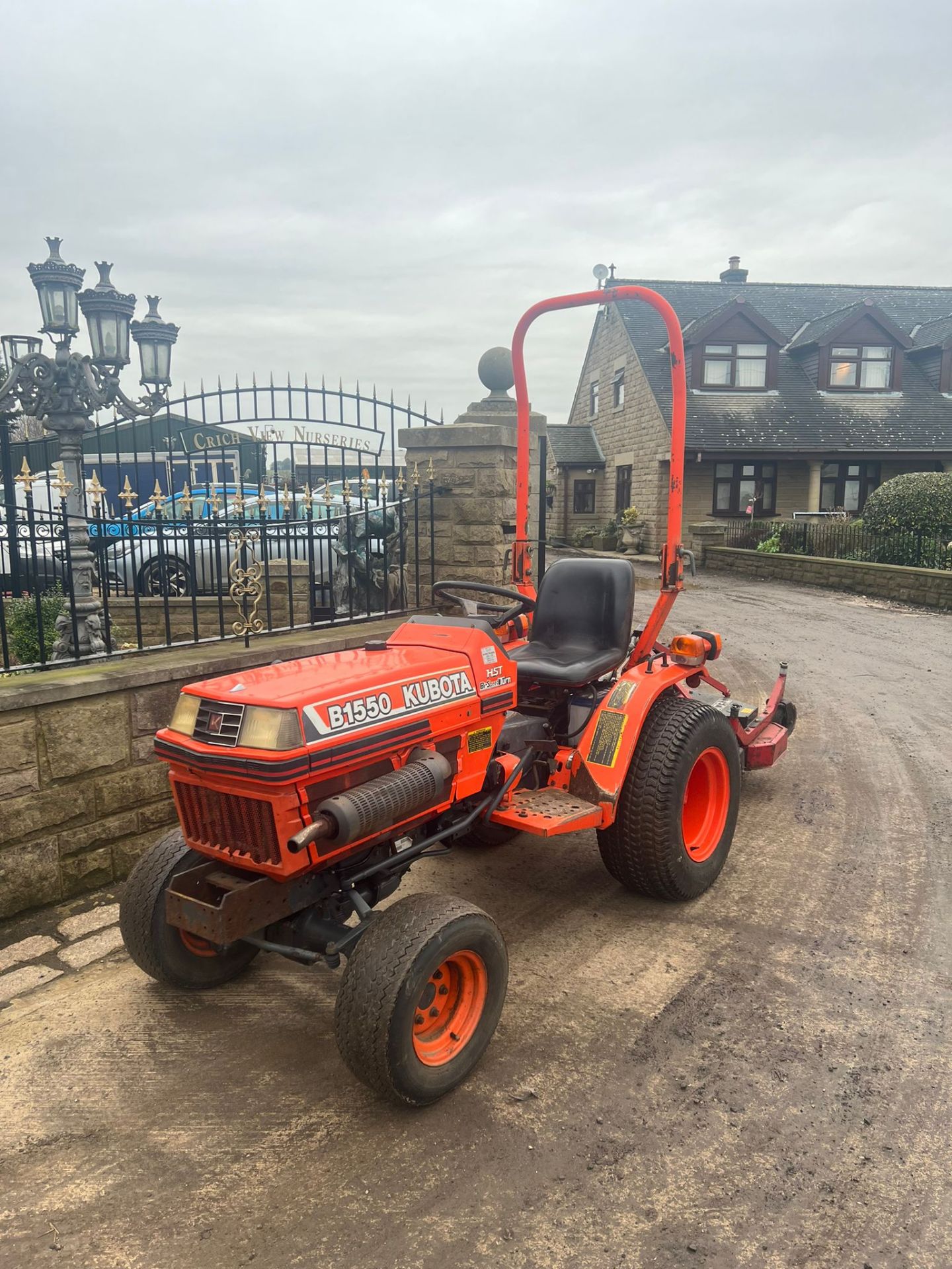 KUBOTA B1550 COMPACT TRACTOR WITH FINISHING TOPPER, RUNS WORKS AND CUTS *PLUS VAT*