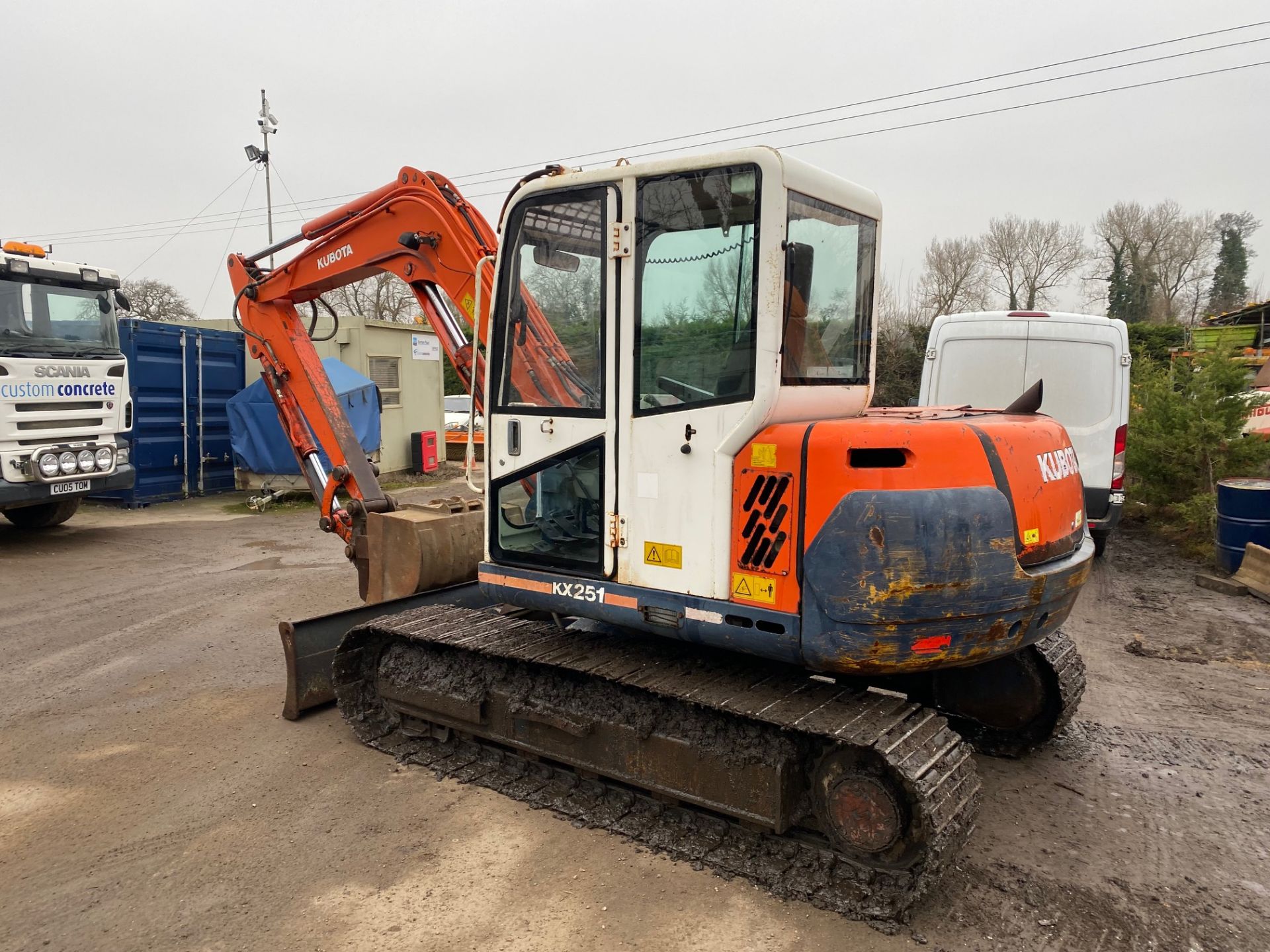 2001 KUBOTA KX251 7.5 TON EXCAVATOR, 6000 HOURS, QUICK HITCH, 2 BUCKETS, STEEL TRACKS *PLUS VAT* - Image 3 of 7