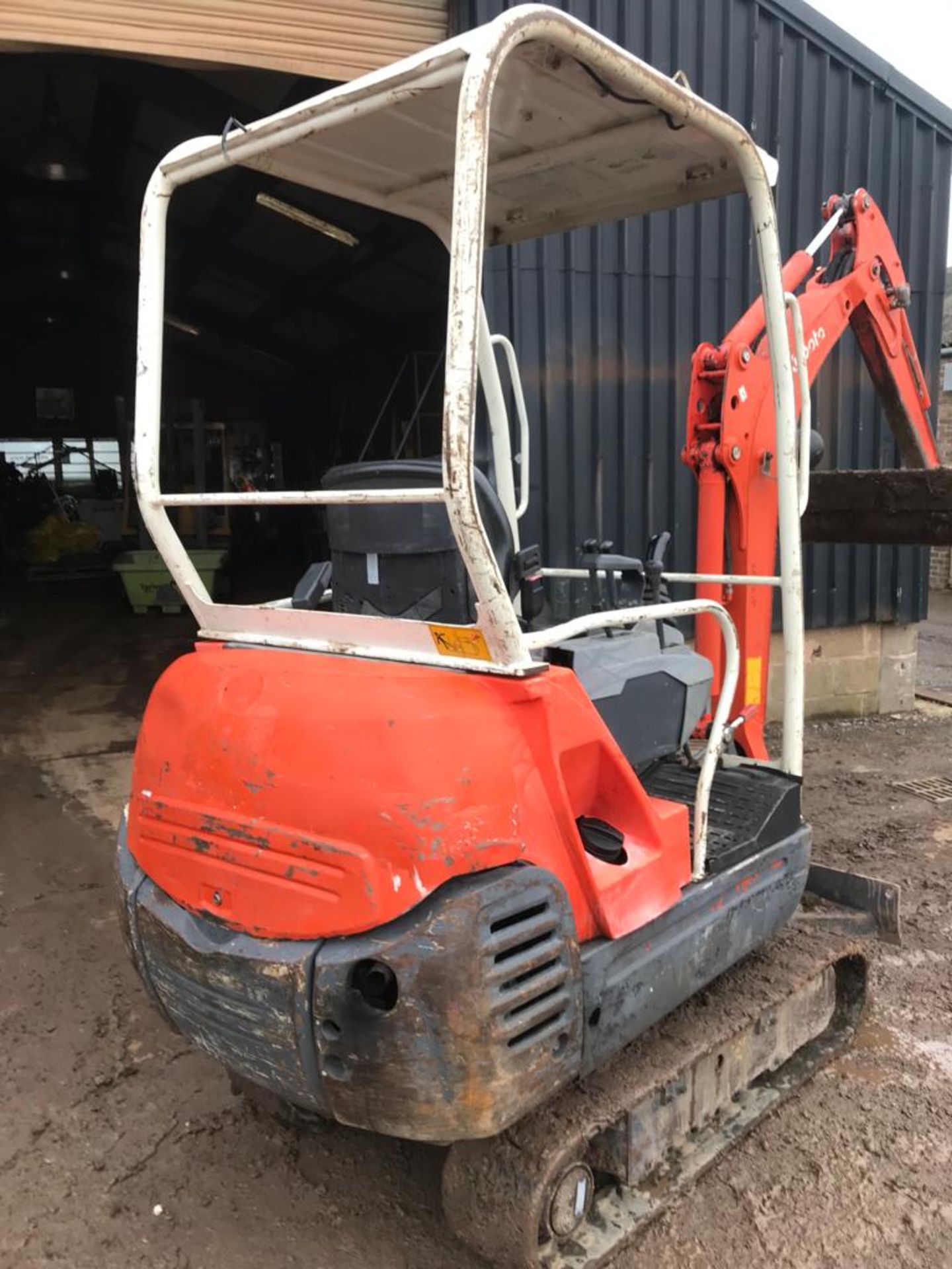 2008 KUBOTA KX36/3 MINI DIGGER / EXCAVATOR, 4500 HOURS, STARTS RUNS AND DIGS, 3 BUCKETS *NO VAT* - Image 3 of 4