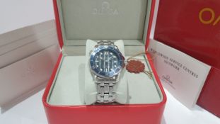 OMEGA SEAMASTER Professional 300m James Bond Navy Wave Dial NO VAT