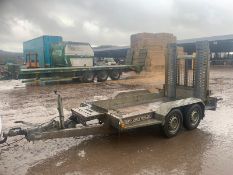 2015 BRIAN JAMES 2.7 TON PLANT TRAILER, 8 x4, IN VERY GOOD CONDITION *PLUS VAT*