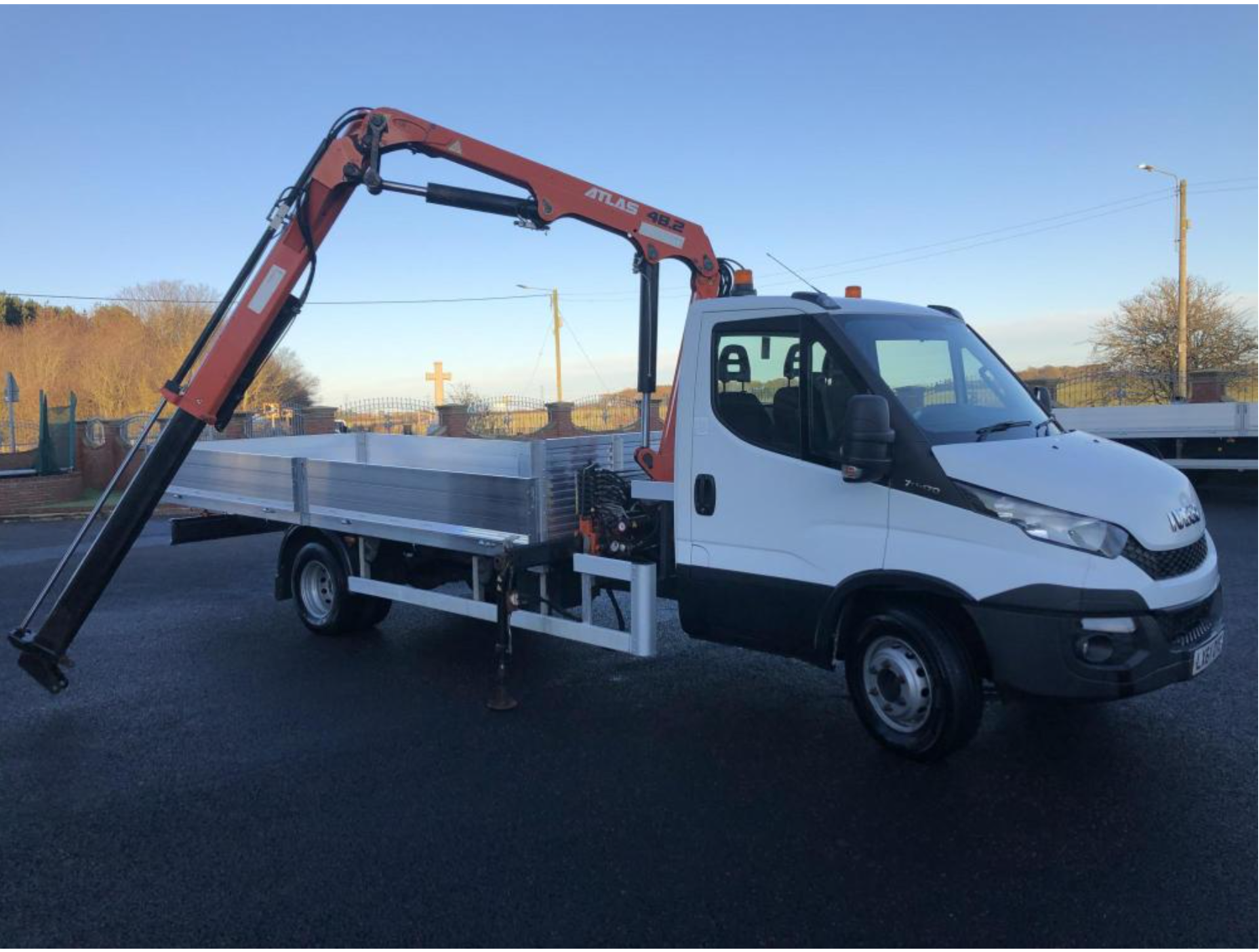 2014/ 64 PLATE IVECO DAILY 70-170 7TON GROSS, DROP SIDE BODY WITH ATLAS TEREX 48.2 CRANE *PLUS VAT* - Image 10 of 20