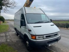 2001/Y REG IVECO-FORD DAILY CHERRY PICKER WHITE, SHOWING 3 FORMER KEEPERS *NO VAT*