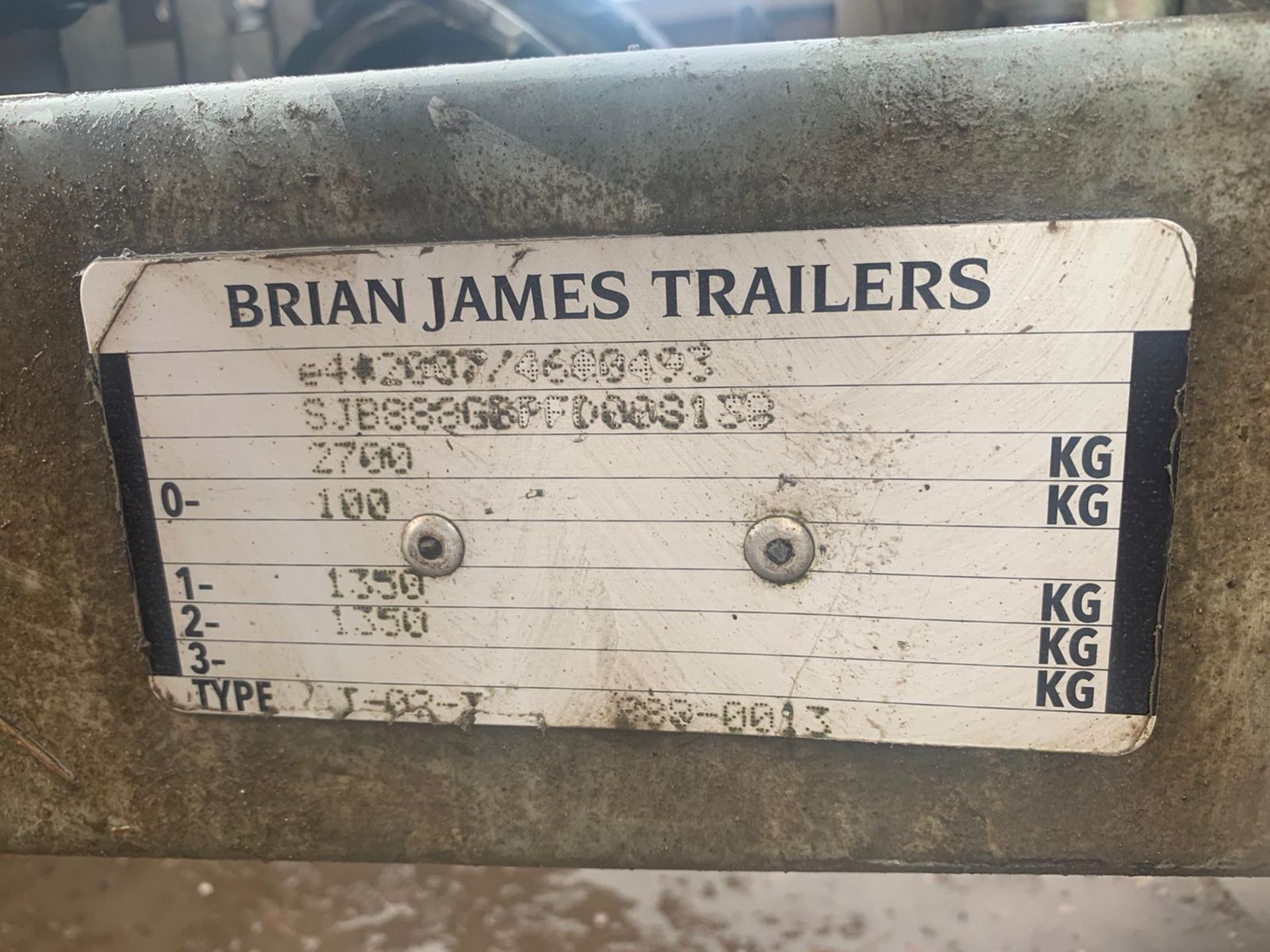 2015 BRIAN JAMES 2.7 TON PLANT TRAILER, 8 x4, IN VERY GOOD CONDITION *PLUS VAT* - Image 10 of 10