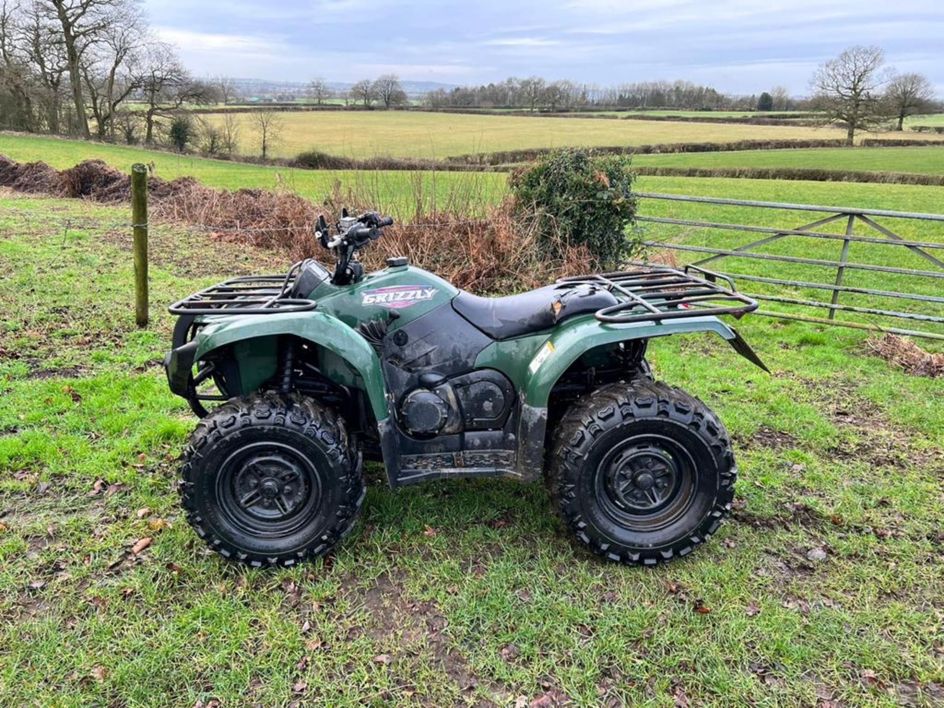 2012 YAMAHA GRIZZLY 450cc FARM QUAD, RUNS AND DRIVES WELL, AGRICULTURAL REGISTERED *NO VAT* - Image 4 of 11