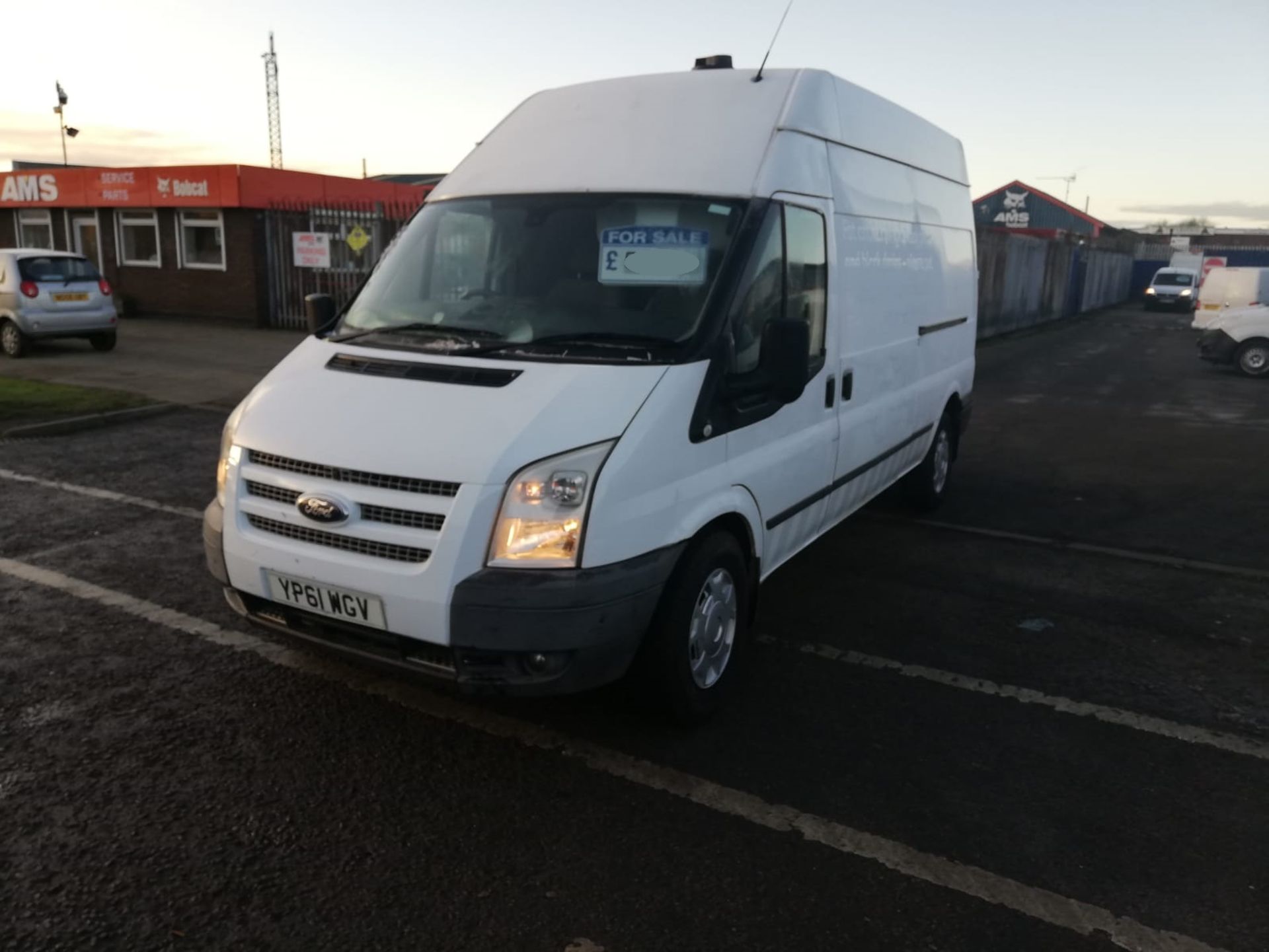 2011/61 FORD TRANSIT 125 T350 TREND FWD LWB HIGH TOP PANEL VAN, 92K MILES, REAR HIAB CRANE FITTED - Image 3 of 9