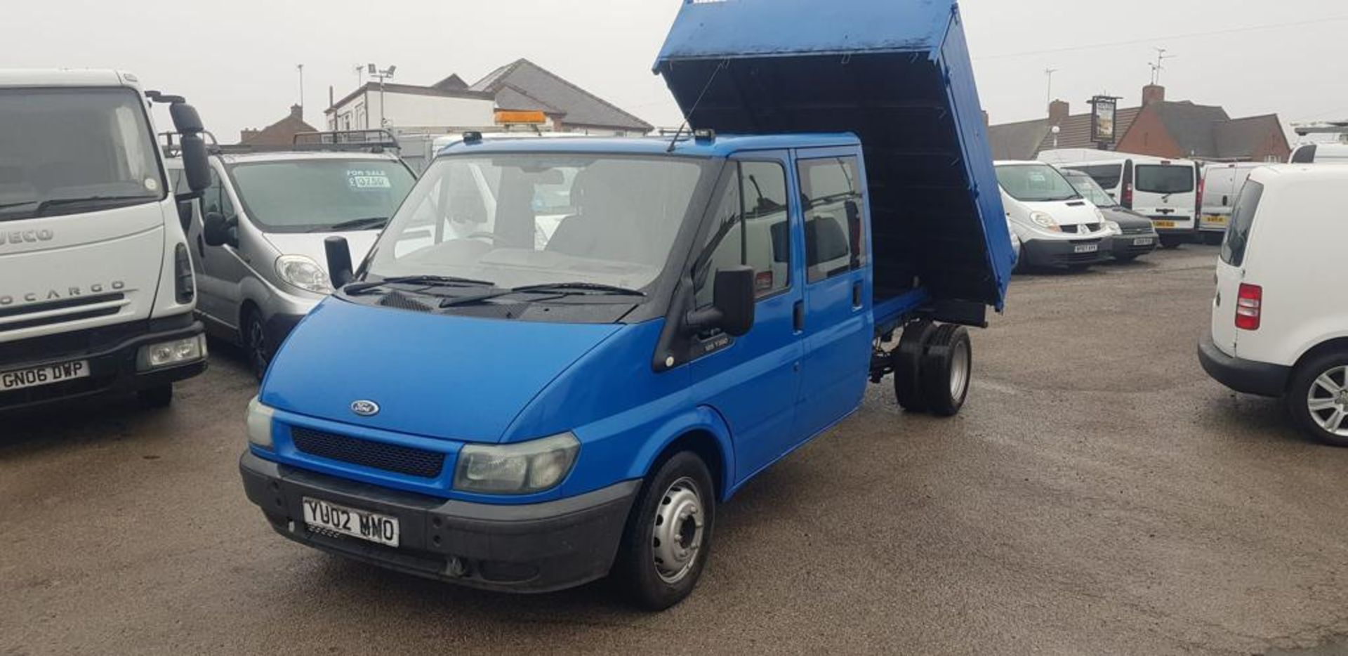 2002 FORD TRANSIT 350 LWB TD BLUE TIPPER VAN, 2.4 DIESEL *NO VAT* - Image 3 of 16